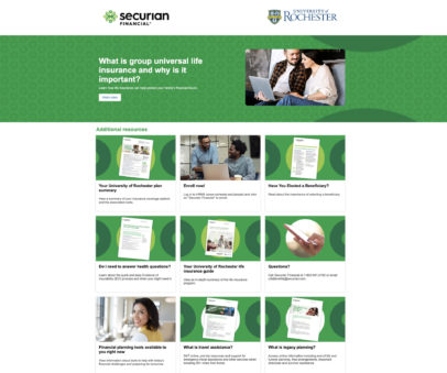 Securian Financial’s education microsite