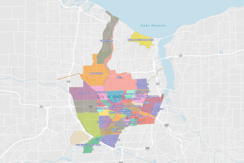 City of Rochester map