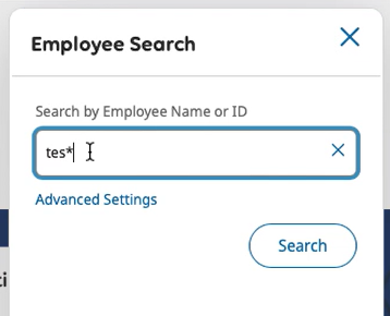 UKG employee search bar