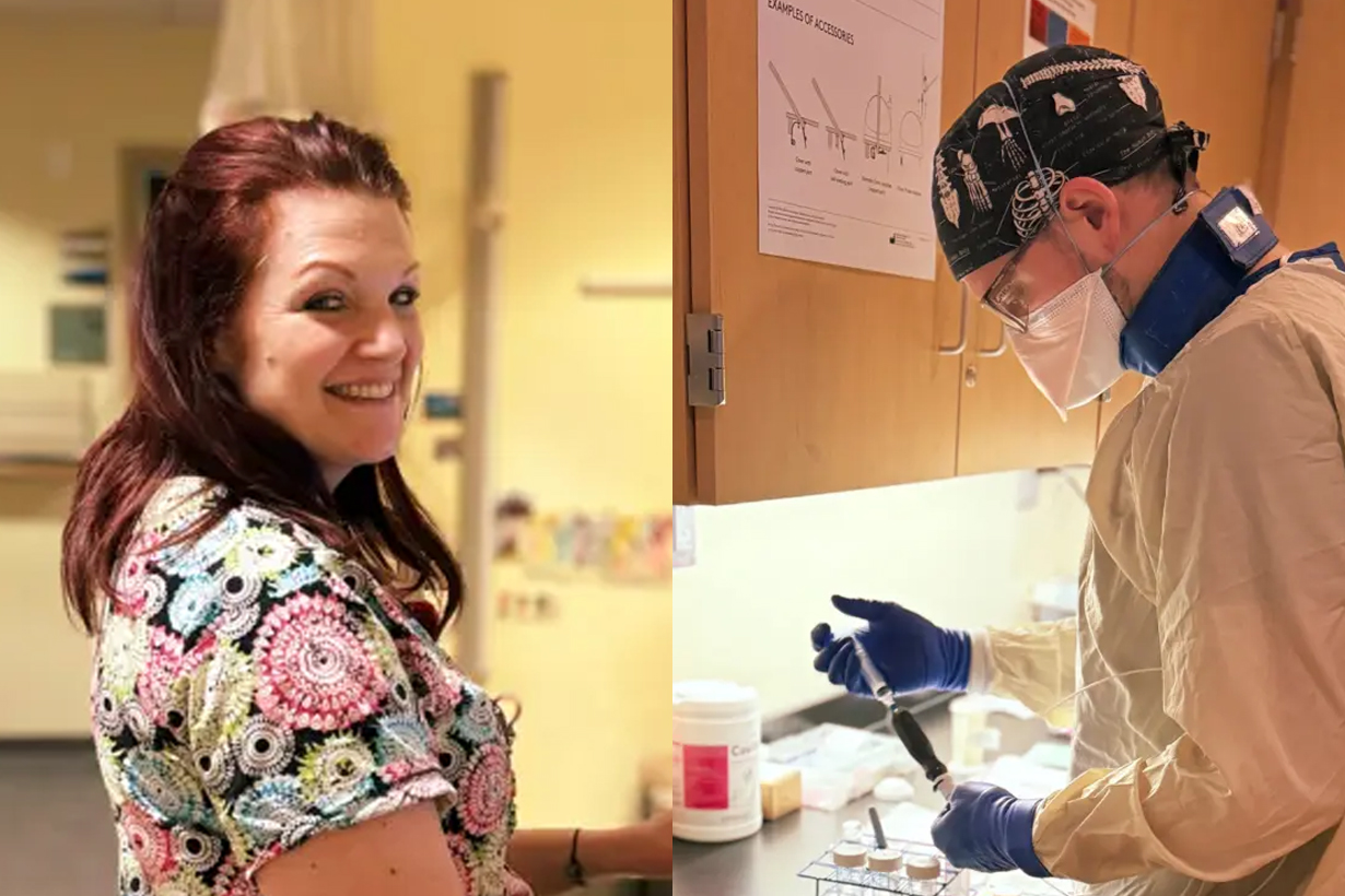 Feature image Beth Vella, Ambulatory Technician, Pediatric Specialties and Jeff Civiletti, Ambulatory Procedure Technologist, Pulmonary and Critical Care