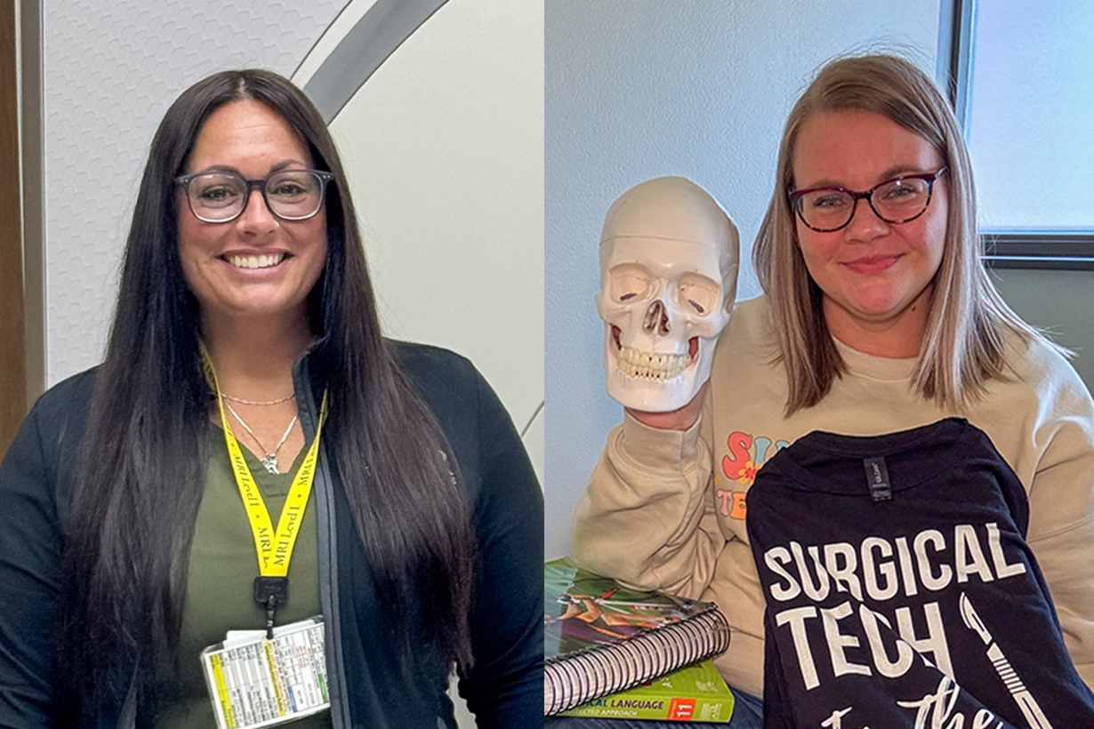 Profile image of Jennifer Murtha on the left and Kari Vogel on the right