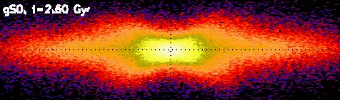 still from animation of a galaxy simulation