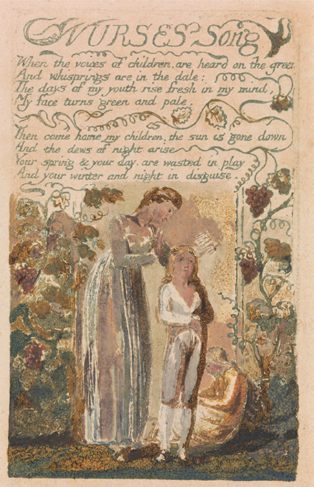 detail from Blake's Nurses' Song
