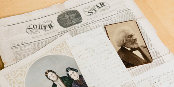 Feature image images of historic newspapers and letters