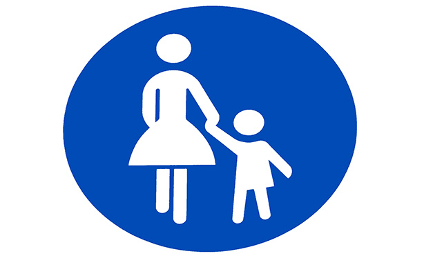 Feature image graphic of woman holding child's hand