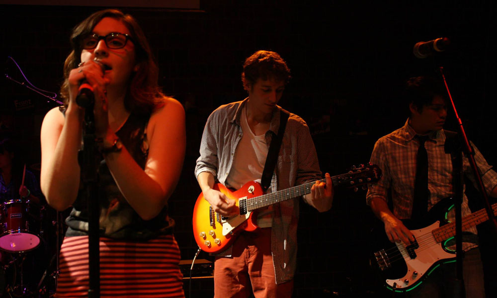 Feature image student performers on stage