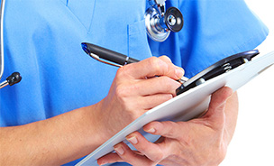 Feature image doctor writing notes