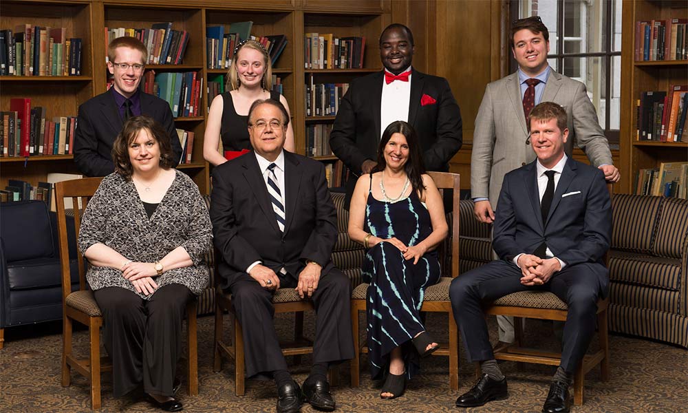 Feature image four grads and their teachers