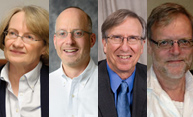 Feature image Lynda Powell, Gerald Gamm, G. Bingham Powell, Jr., and Hein Goemans