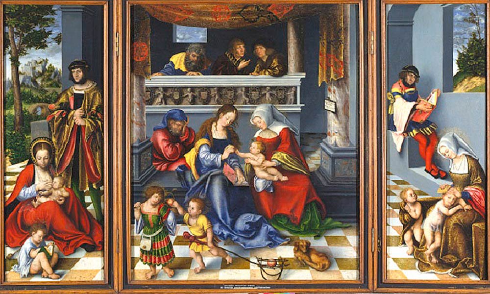 Feature image detail from a 16th century painted alterpiece