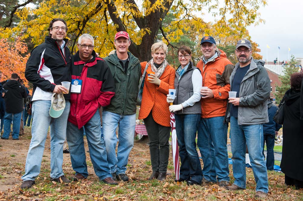 group of alumni near Fauver