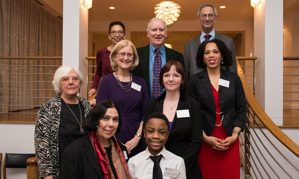 Feature image group portrait of Diversity Award winners with University leaders