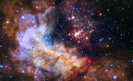 25th Anniversary Image: Cluster of 3,000 stars known as Westerlund 2 