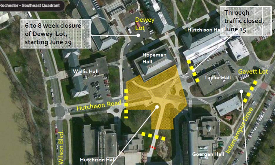 Feature image map showing location of new building