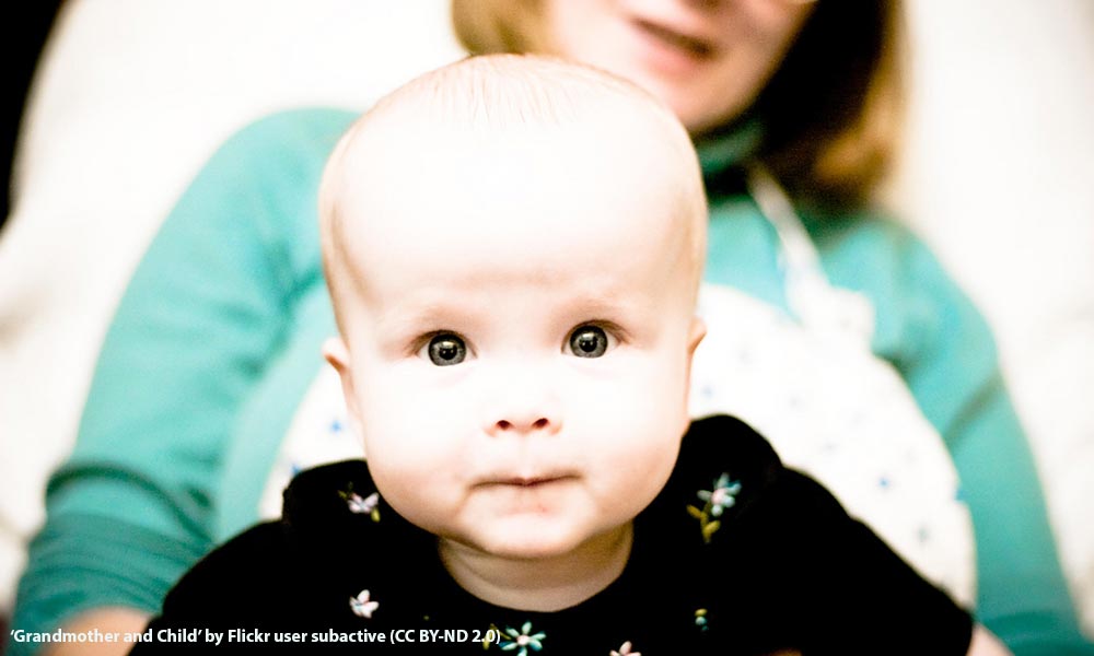 close-up of a baby