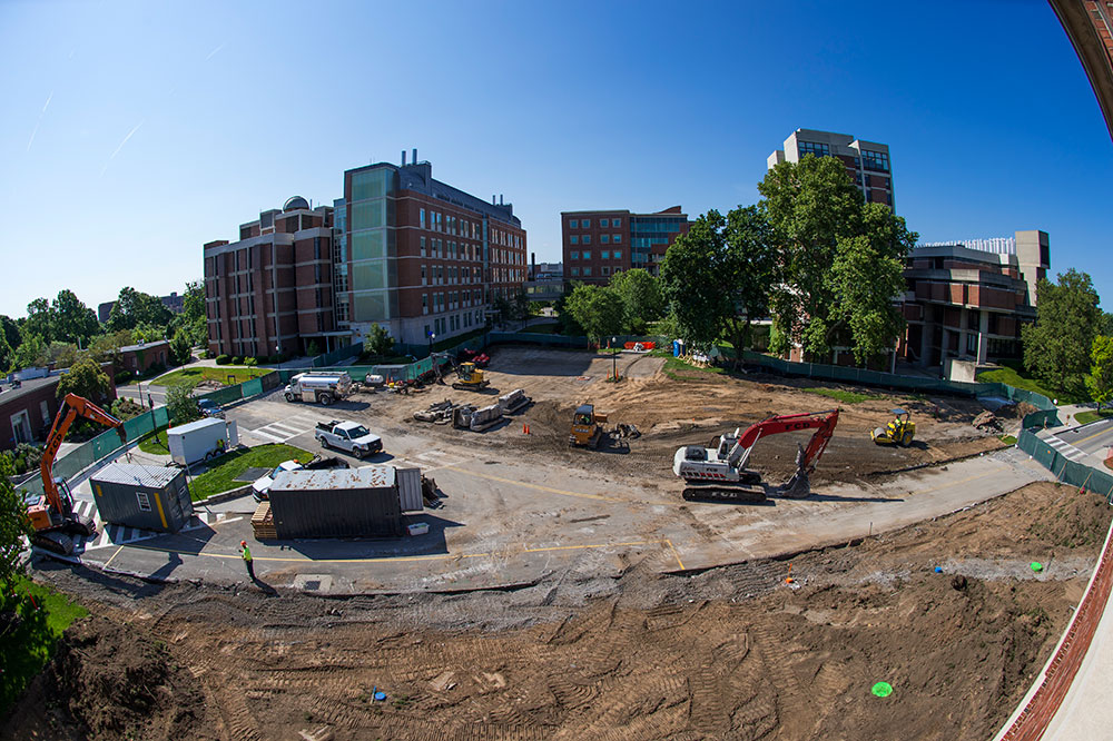 Feature image aerial view of construction site