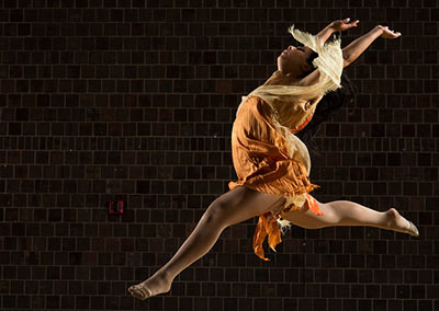 dancer wearing orange