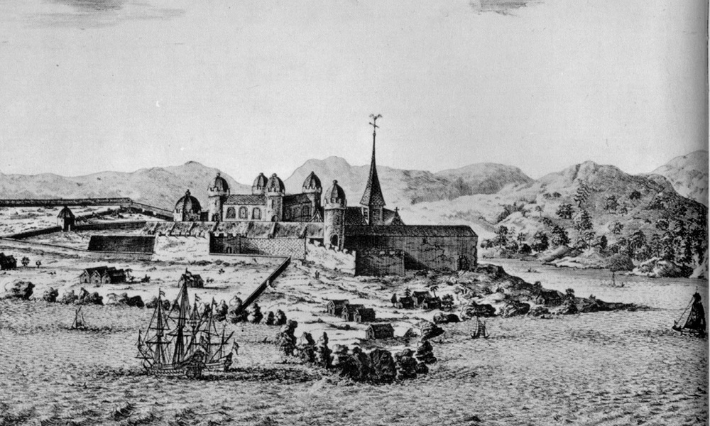 Feature image historic illustration of Elmira Castle