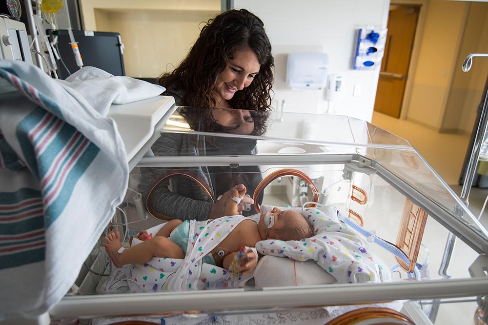 baby in the hospital