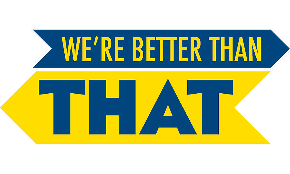 Feature image logo reads WE'RE BETTER THAN THAT