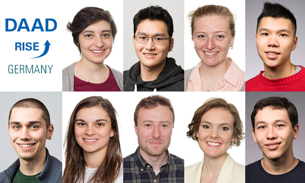 Feature image students' faces and DAAD Rise logo