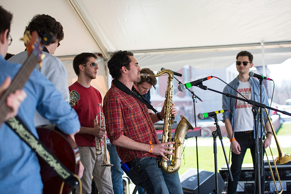 student band performs