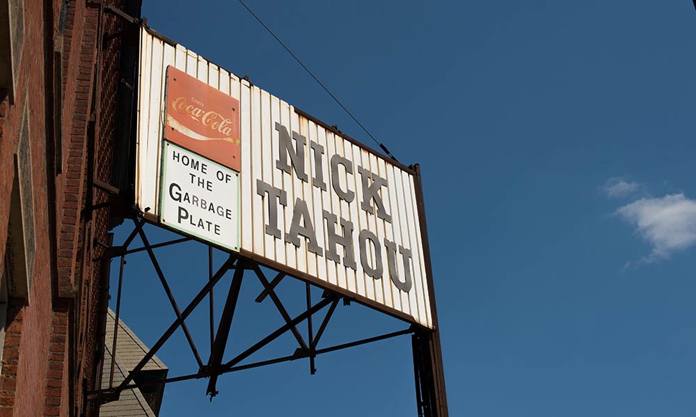 sign outside Nick Tahou's sayd 