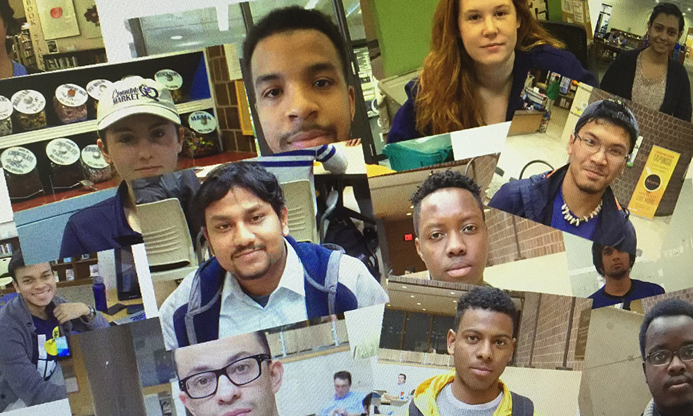 Feature image collage of images of lots of students of different races and ethnicities
