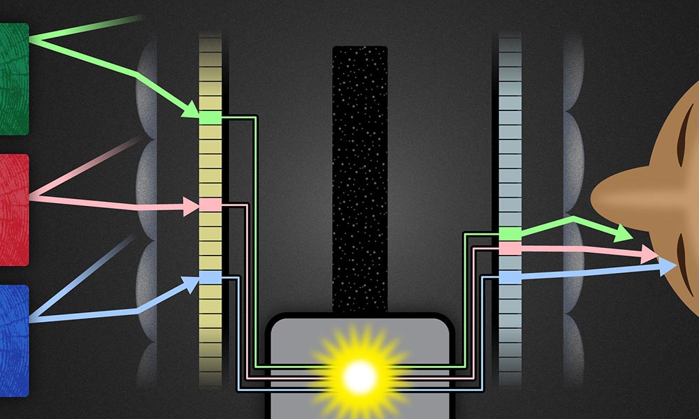 Feature image graphic illustration of light reflecting off blocks