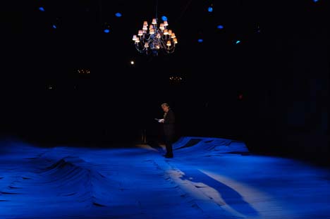 performer on stage
