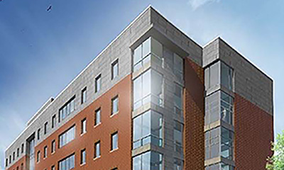artist rendering of residence hall