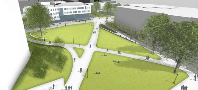 artist rendering of new quad