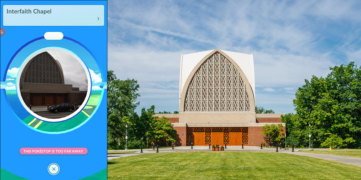 screenshot of Interfaith Chapel from Pokemon game