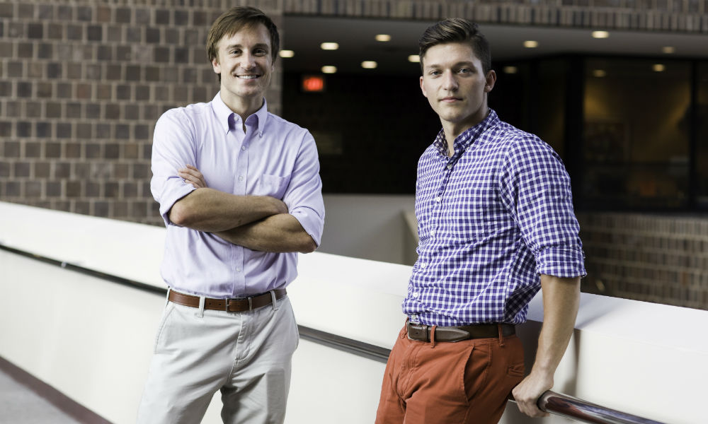Lance Floto and Viro Martino in Wilson Commons