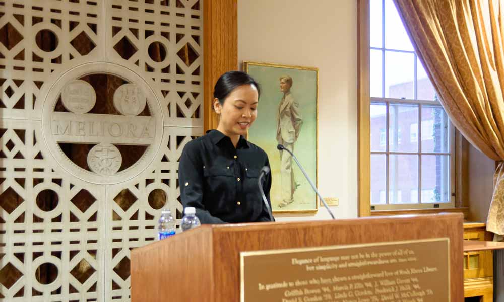 Mia Alvar reading from 