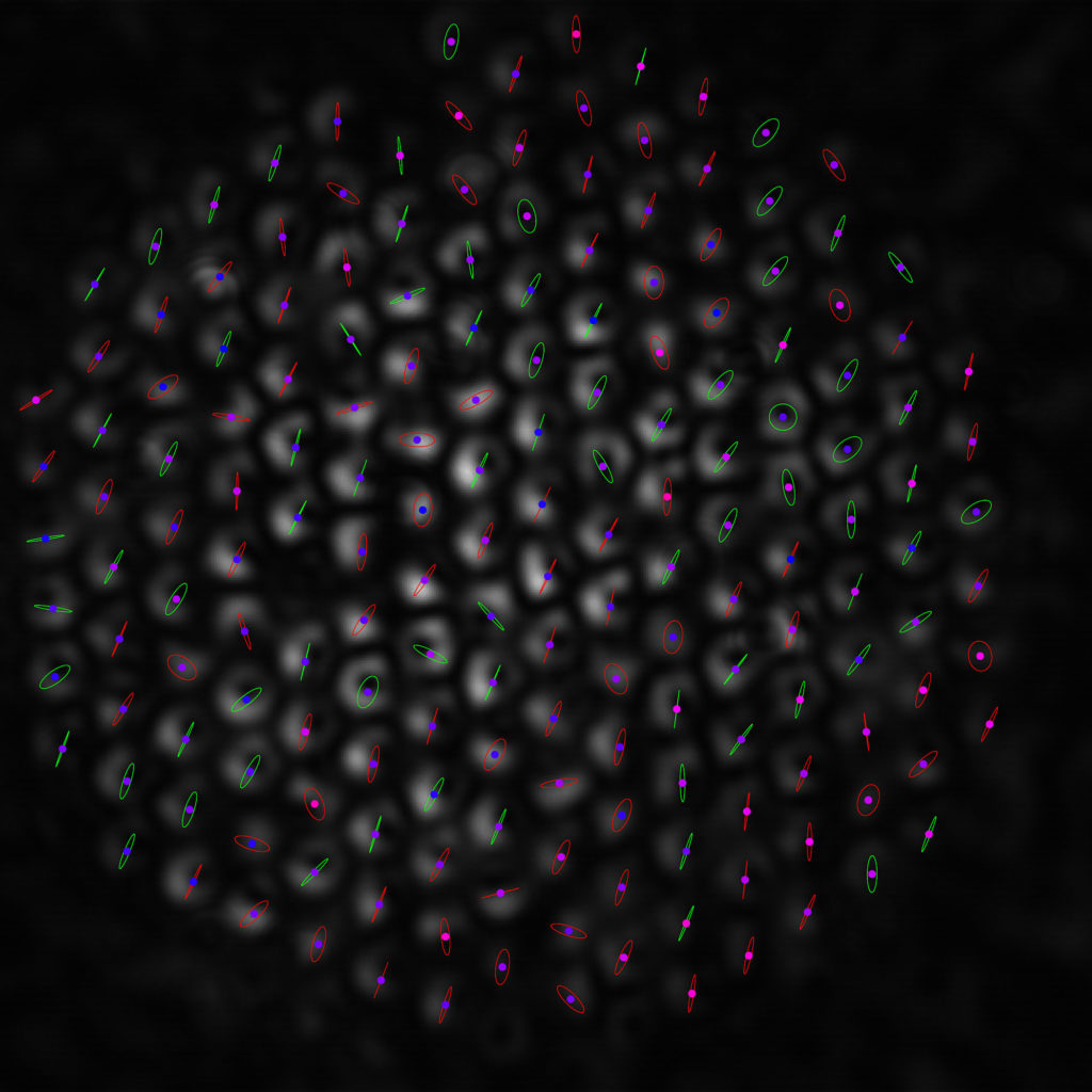 light emitting from a fiber
