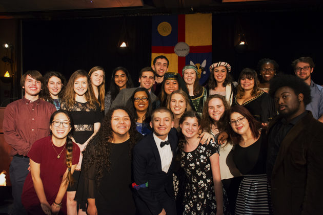The planning committee for the 2016 Boar's Head Dinner. Photo credit: Joy Bian '17.