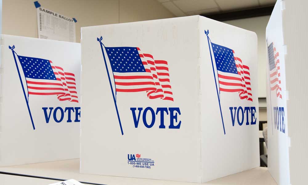 Feature image Voting booths at the polls
