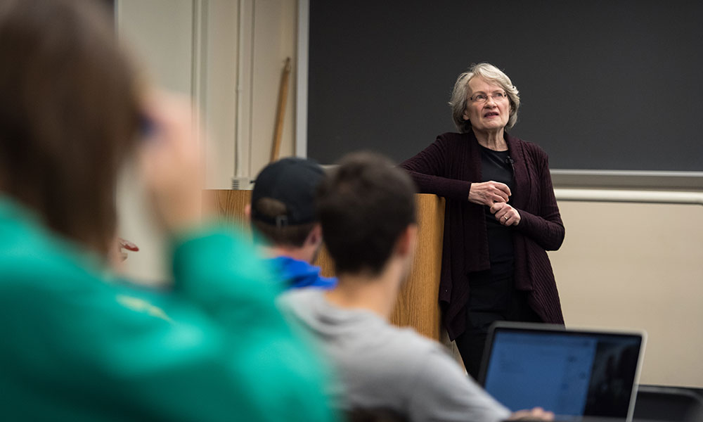 Feature image professor in front of class