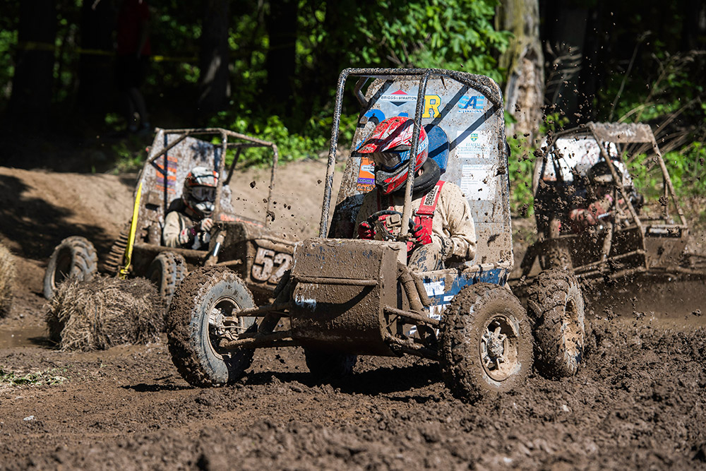 Baja racer in mud