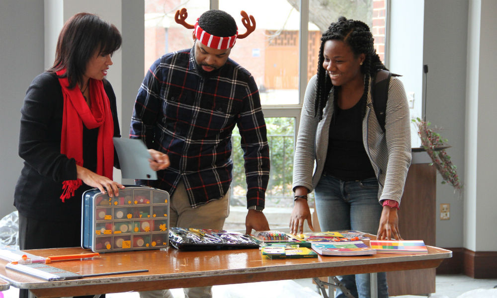 Feature image people wrapping presents