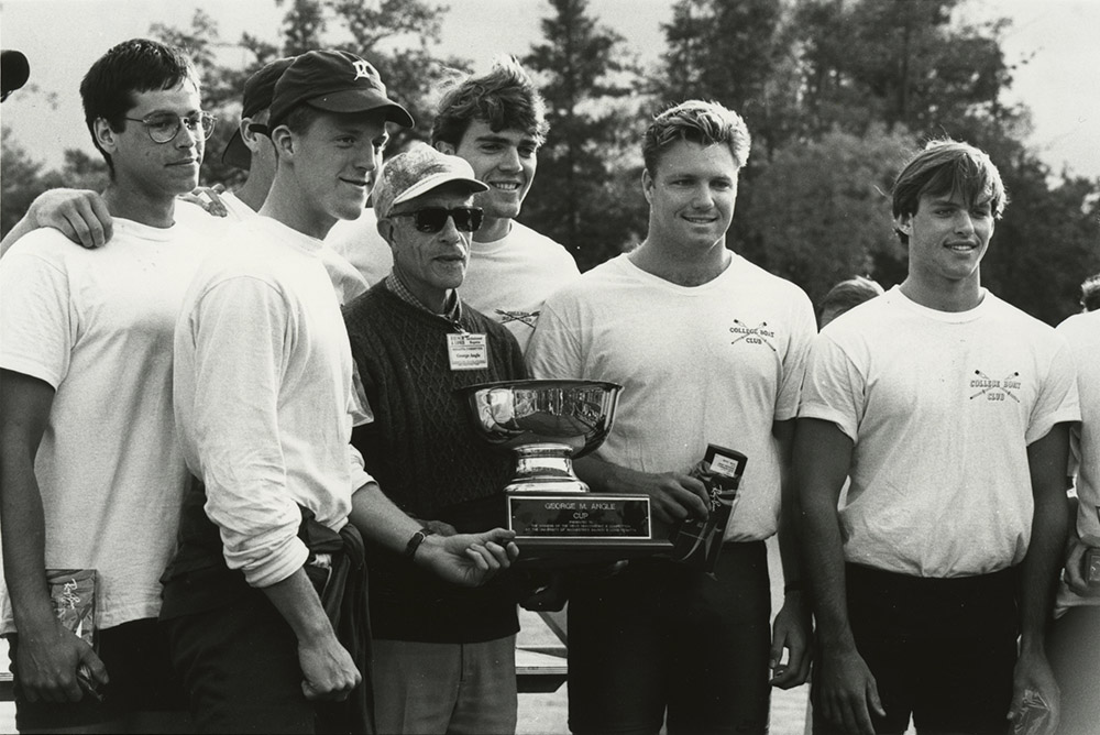 Angle was known as the "father of UR Crew" for his longstanding commitment to the University's rowing program. (University photo / Department of Rare Books, Special Collections, and Preservation)