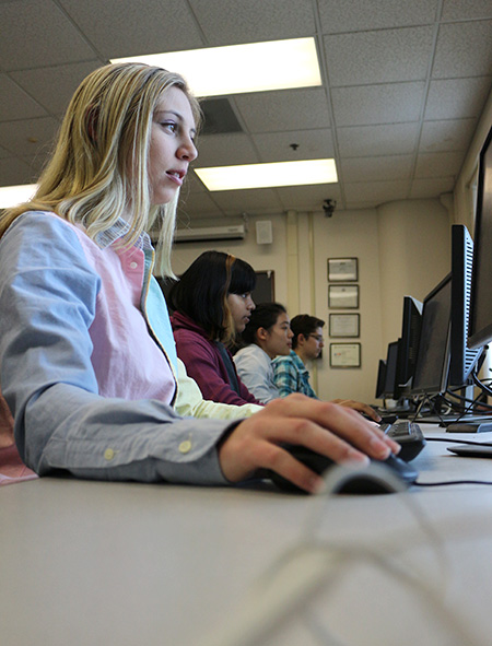 four women in lab