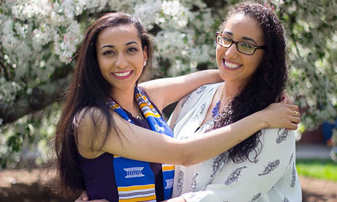 Feature image two sisters hugging