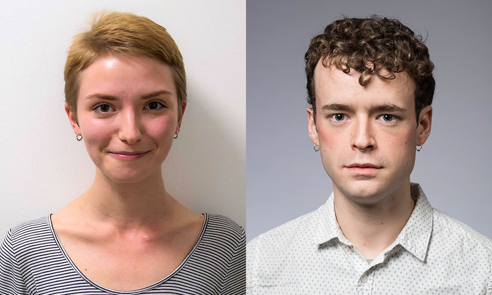 Feature image portrait of two students