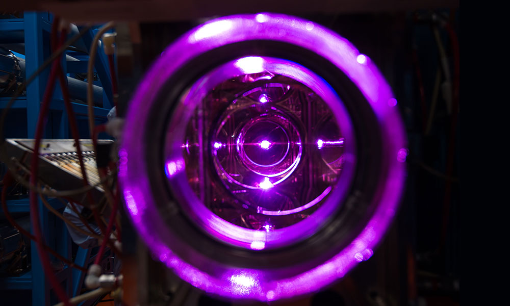 close-up of OMEGA laser amplifiers