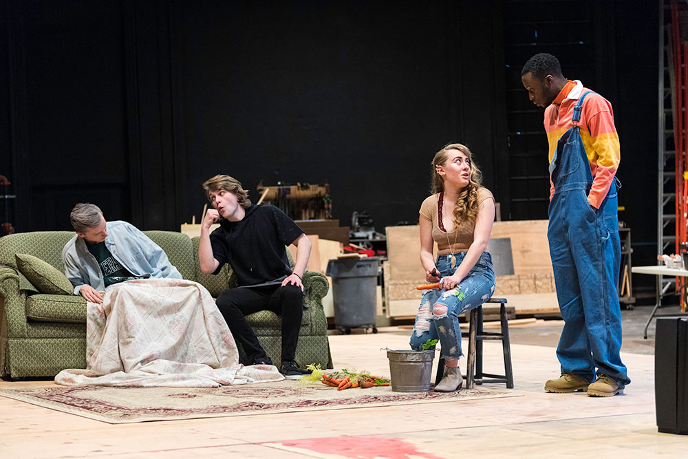 Feature image student actors on stage