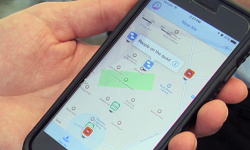 smartphone with app