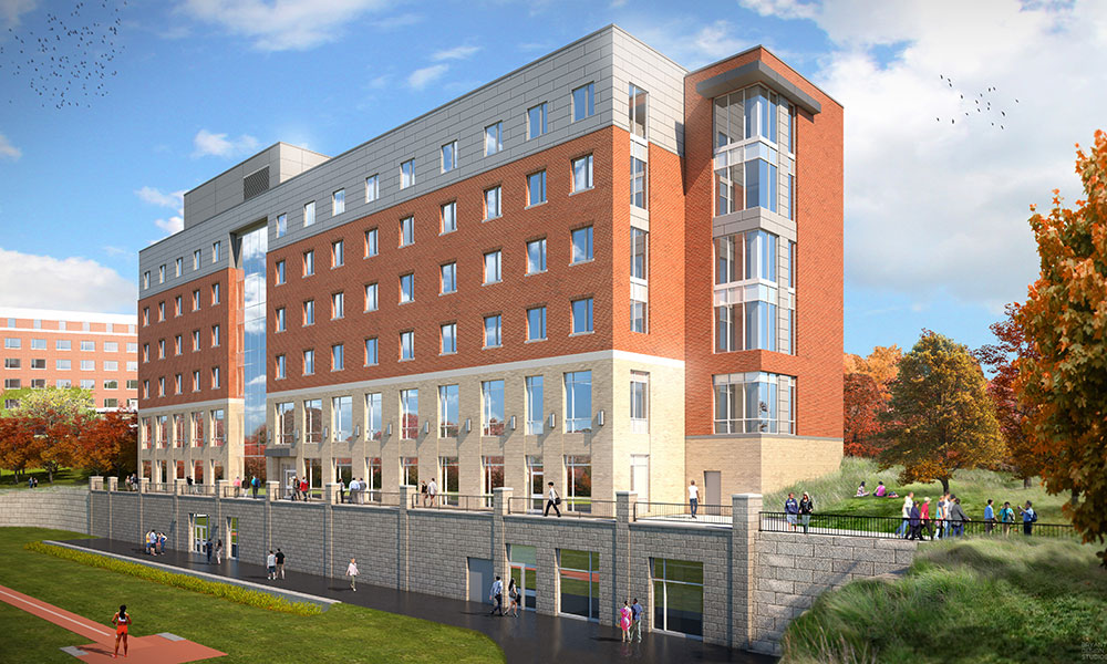 artist rendering of Genesee Hall