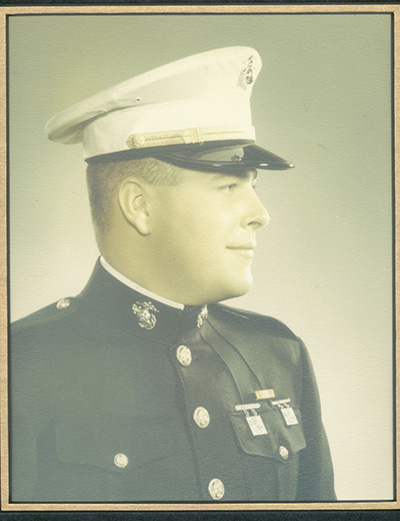 portrait of Marine in uniform